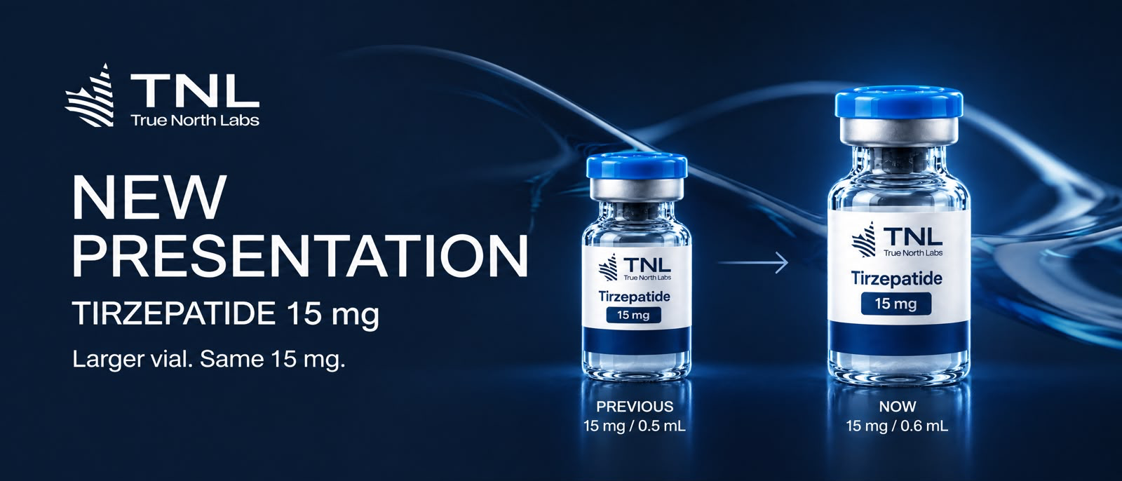 Pieza de comunicación suministrada para la actualización de Tirzepatida 15 mg de TNL.